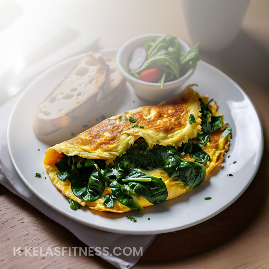 Resep Omelette Bayam