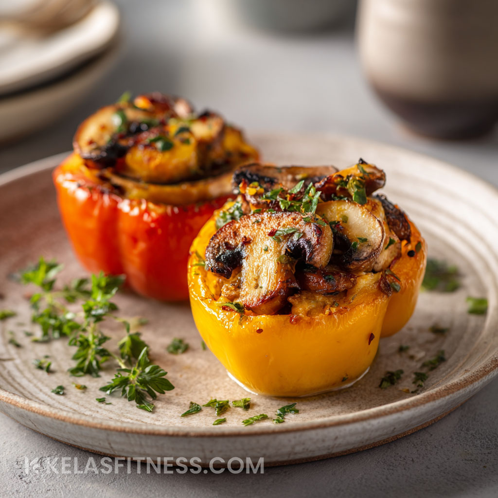 Resep Bell Pepper Mushrooms Bowl