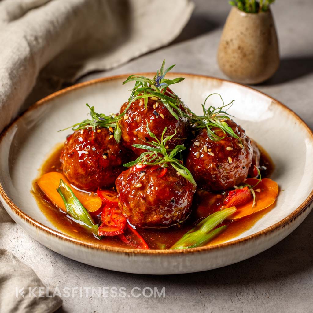 Resep Meatballs With Oriental Sauce