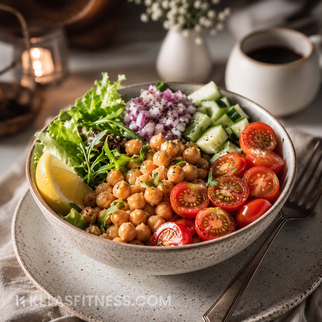 Resep Chickpea Salad Bowl
